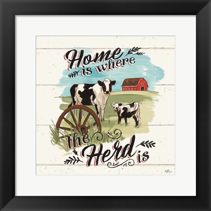 Framed Farm Life II Print