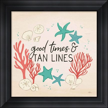 Framed Beach Time IV Print