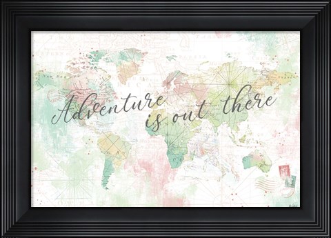 Framed World Adventure I Print