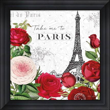 Framed Rouge Paris III Print