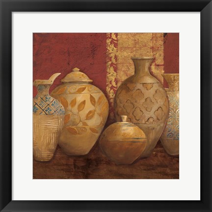 Framed Aegean Vessels Spice Extra Vessel Crop Print