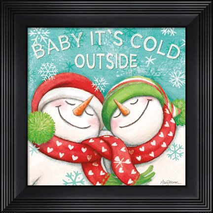 Framed Let it Snow VI Print