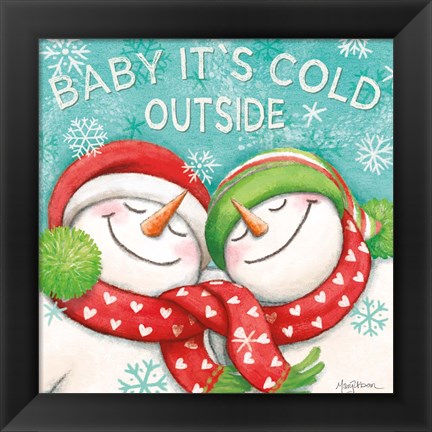 Framed Let it Snow VI Print