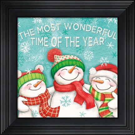 Framed Let it Snow VII Print