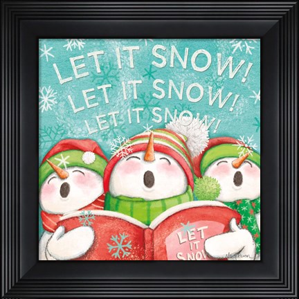 Framed Let it Snow VIII Print