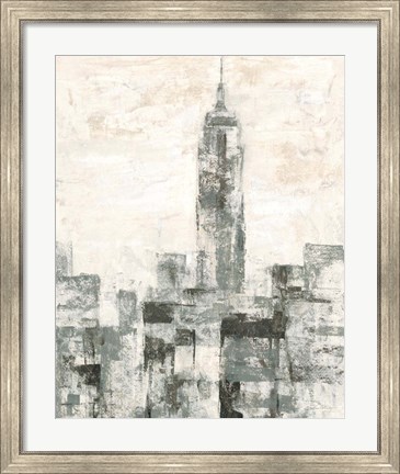 Framed Manhattan Neutral II Crop Print