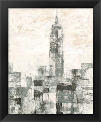 Framed Manhattan Neutral II Crop Print