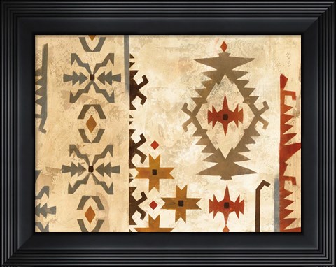 Framed Southwest Design V Print