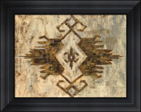 Framed Southwest Design I Print