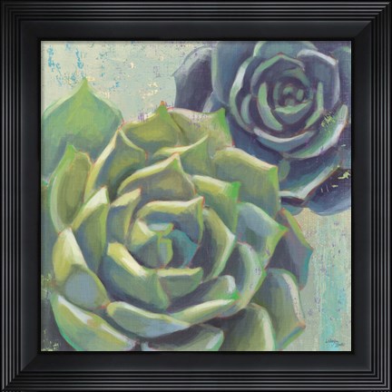 Framed Succulents I Crop Print