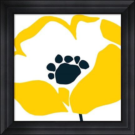 Framed Pop Art Floral II Print