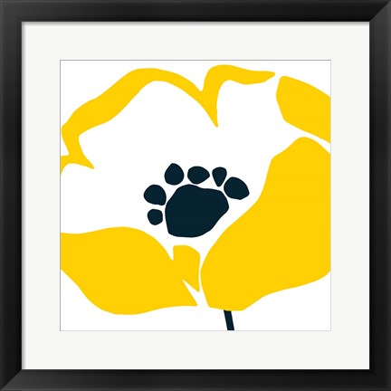 Framed Pop Art Floral II Print