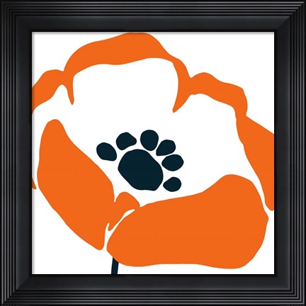 Framed Pop Art Floral III Print