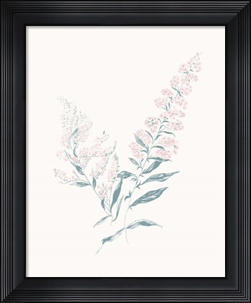 Framed Flowers on White I Contemporary Print