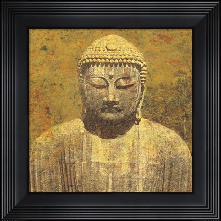 Framed Asian Buddha Crop Print