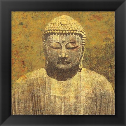 Framed Asian Buddha Crop Print