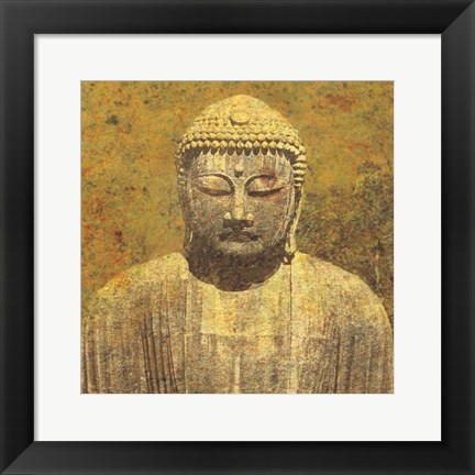 Framed Asian Buddha Crop Print