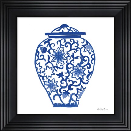 Framed Chinoiserie III Print