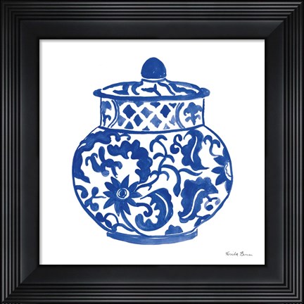 Framed Chinoiserie II Print