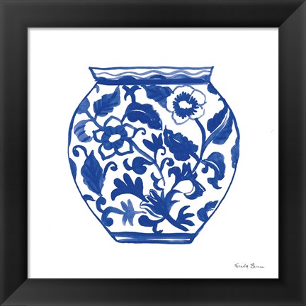 Framed Chinoiserie I Print