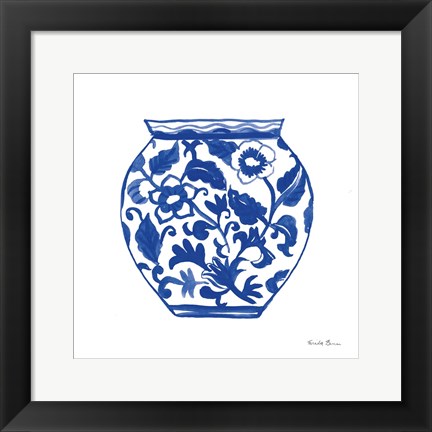 Framed Chinoiserie I Print