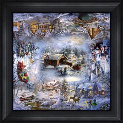 Framed Nicky&#39;s Christmas Print