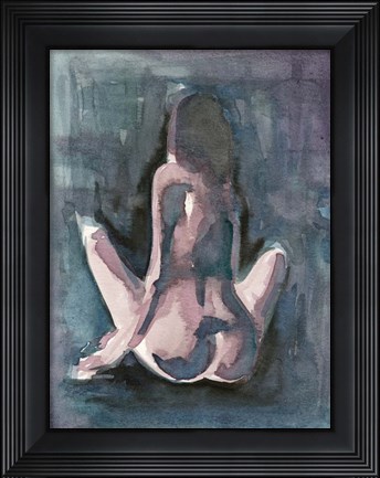 Framed Watercolour Nude 3 Print