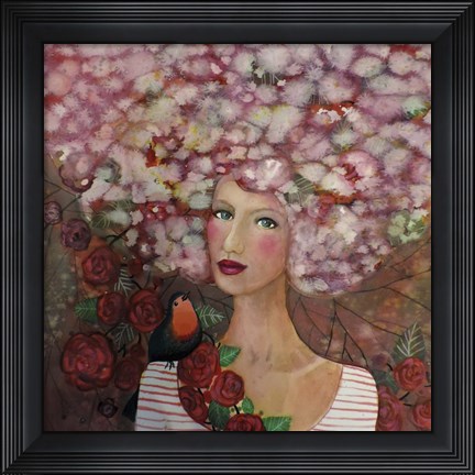 Framed Delphine Print