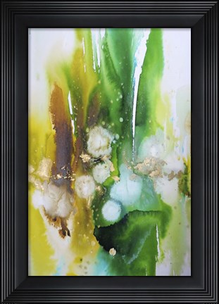 Framed Emeraude Ombre Recadree Print