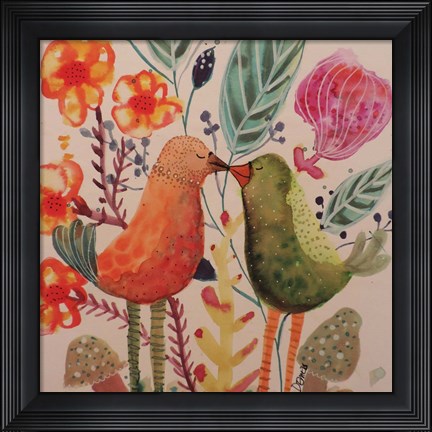 Framed Le Baiser Print