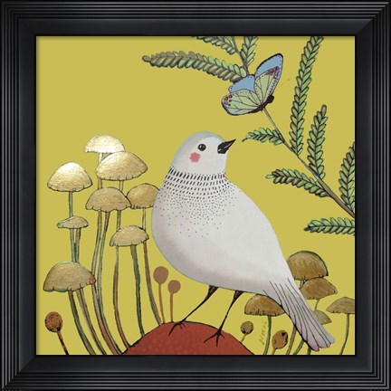 Framed Le Petit Sentier Jaune Bebe Print