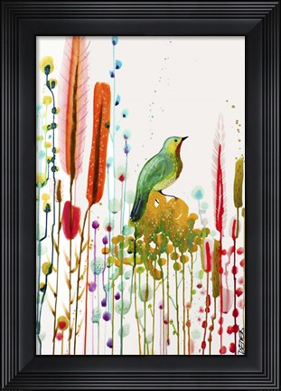 Framed Si Pres Du Ciel Print