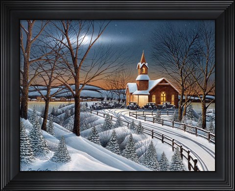 Framed Evening Service Print