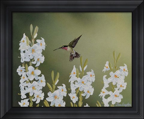 Framed In the Garden Print