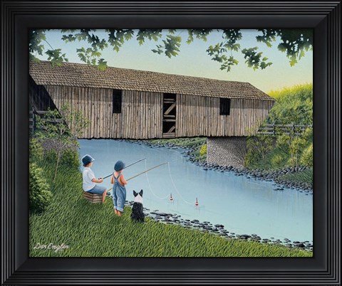 Framed Playin&#39; Hooky Print