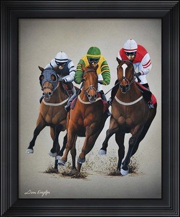 Framed Win, Place or Show Print