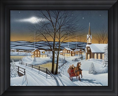 Framed Winter in the Country Print
