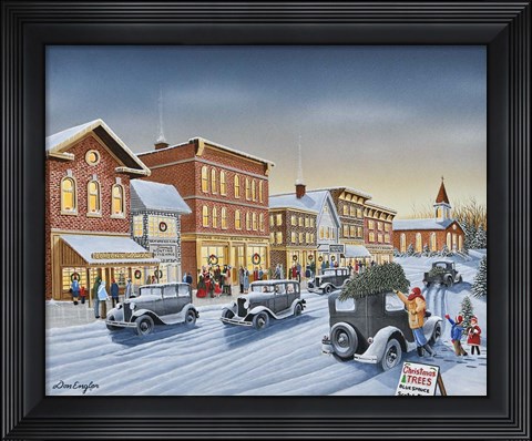 Framed Old Fashion Christmas Print