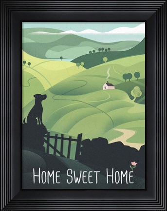 Framed Home Sweet Home Print