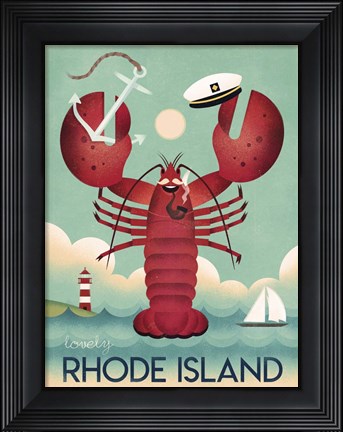 Framed Rhode Island Print