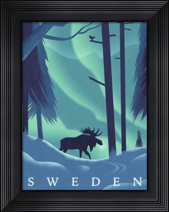 Framed Sweden Print