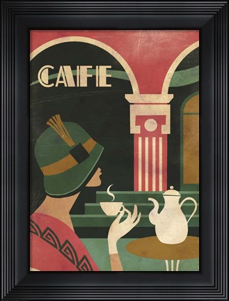 Framed Art Deco Cafe Print