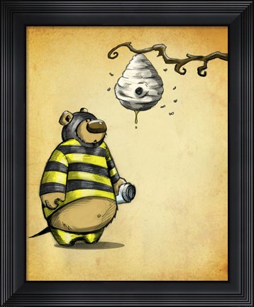Framed Bumblebear Print