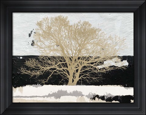 Framed Golden Tree Print
