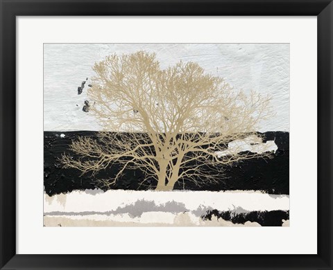 Framed Golden Tree Print