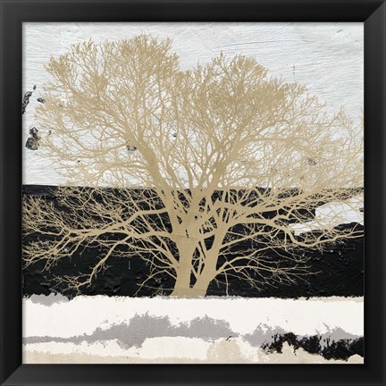 Framed Golden Tree (detail) Print