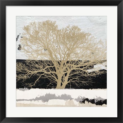 Framed Golden Tree (detail) Print