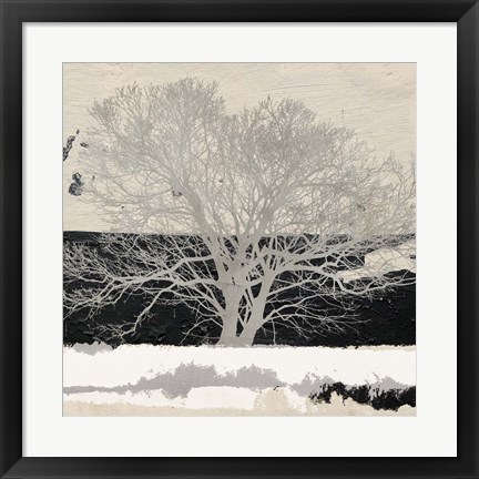 Framed Silver Tree (detail) Print