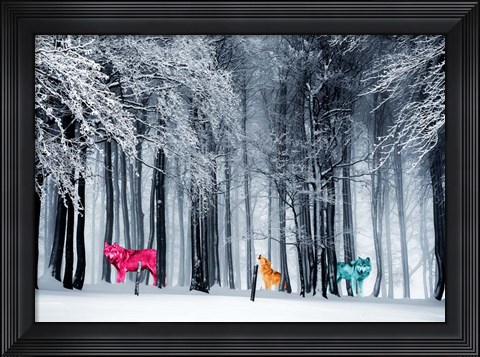Framed Kings of the Wild Frontier Print