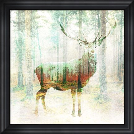 Framed Lord of the Woods (detail) Print